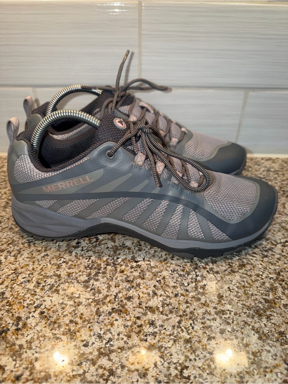 Merrell Women's Gray Athletic Hiking Shoes